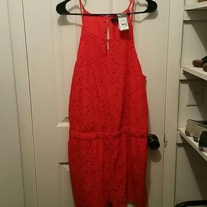 Red Mossimo Romper XL, BRAND NEW WITH TAGS!!